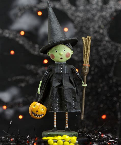 Lori Mitchell Wicked Witch Figurine Cute Halloween Decorations