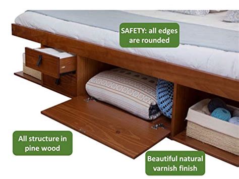 Some queen platform beds come with storage in the form of drawers shelves or hidden lift up storage. Memomad Bali Storage Platform Bed with Drawers (King Size ...