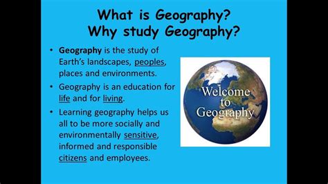 What Is Geography Youtube