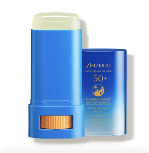 shiseido clear sunscreen stick spf 50 19 best sunscreens for tattoos of 2021 popsugar