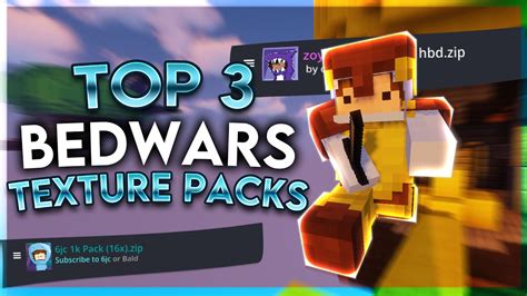 Top 3 Bedwars Texture Packs 189 Fps Boost Hypixel Bedwars Youtube