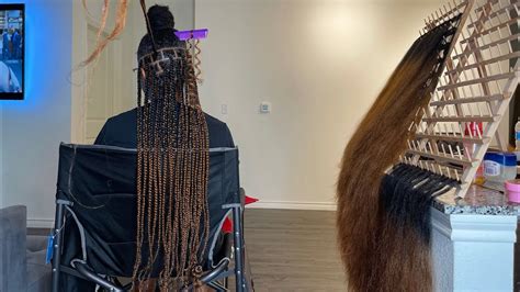 extended knotless box braids with curly ends why you should not dip your curly ends 😳😳 youtube