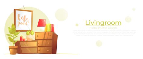 Living Room Interior Design Concept Banner Furniture From