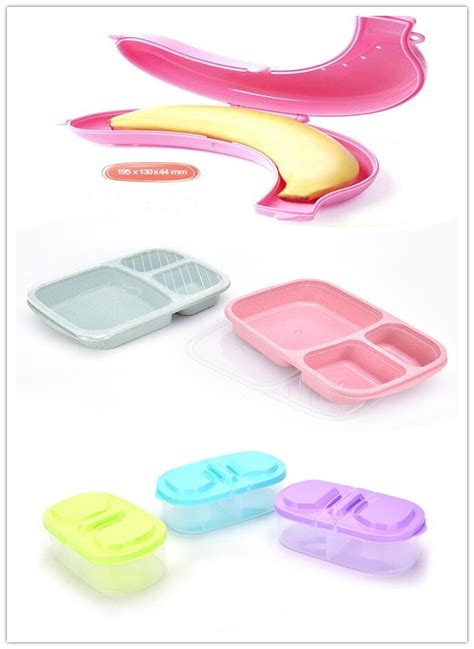 1pc Healthy Plastic Food Container Portable Lunch Box Capacity Camping