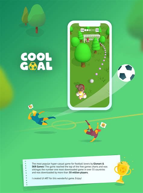 Hyper casual games are ruling the market of mobile game industry since 2014 and this genre is never going to reach saturation point anytime soon. Cool Goal! UI for the hyper-casual hit game on Behance
