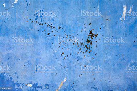Old Grungy Brick Wall Texture In Navy Blue Tone Stock Photo Download