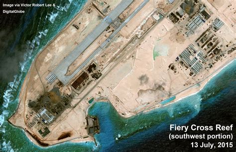 Fiery Cross Reef South China Sea Satellite Image Update By Victor