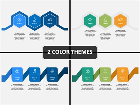 3 Year Timeline Powerpoint Template