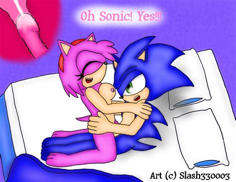 Rule 34 Amy Rose Anthro Bed Blue Background Color