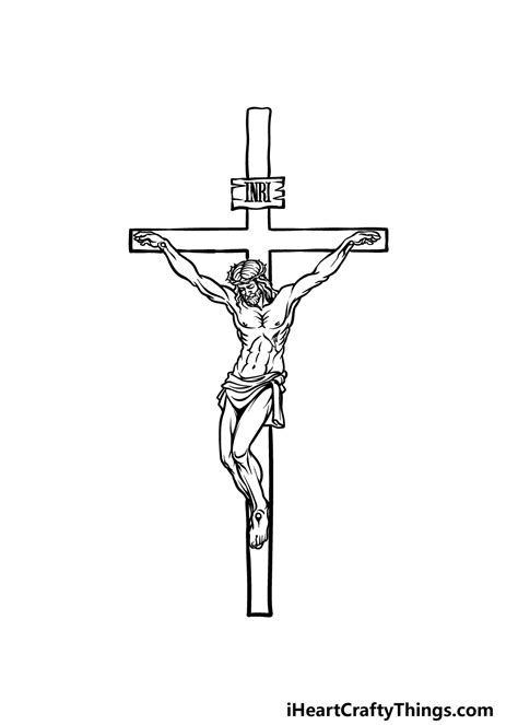 Jesus How To Draw A Cross Worrell Wastans61