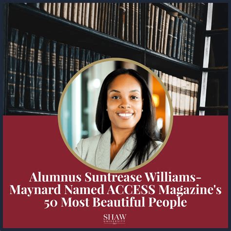 Alumnus Suntrease Williams Maynard Named Access Magazines 50 Most