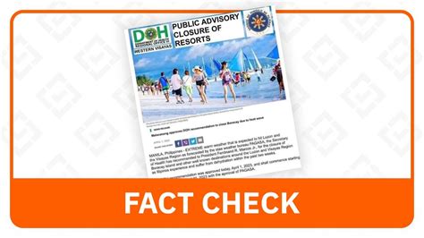 Fact Check No Doh Recommendation To Close Boracay Due To Heat Wave