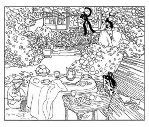 You be the master painter! Claude Monet - Free printable Coloring pages for kids