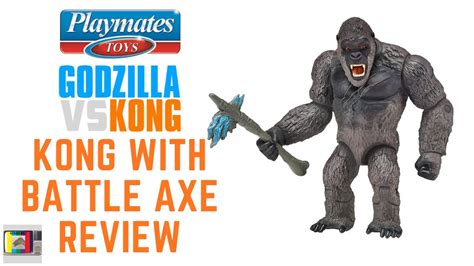 The first thing you'll notice when you see these (and other) godzilla vs. Playmates Godzilla vs Kong "Kong with Battle Axe" Figure Review - YouTube