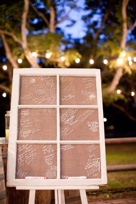 Instructions inscribed on a detergent bottle prompted guests to write funny stories about lindsey & brad on cards shaped like shirts, pants, socks, etc. Picture Of Non Traditional And Creative Wedding Guest Book ...