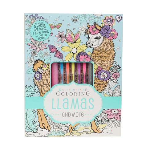 Kaleidoscope Llamas And More Colouring Kit Lullabelle