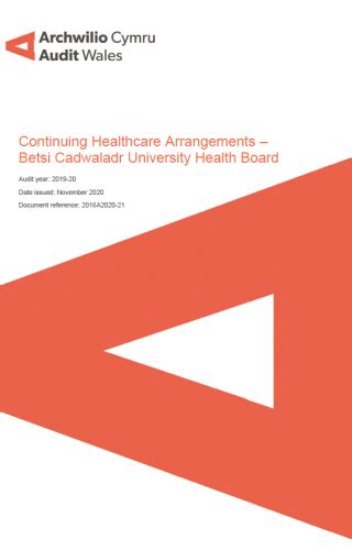 Betsi Cadwaladr University Health Board Continuing Healthcare Arrangements Audit Wales