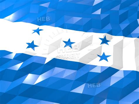 Flag Of Honduras 3d Wallpaper Illustration National Symbol Low