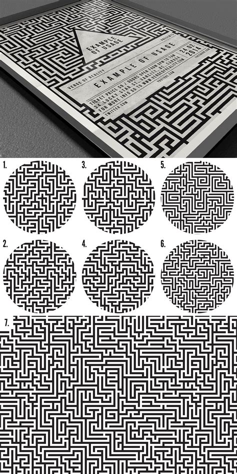 Maze Patterns Design Cuts Pattern Pattern Design Flyer