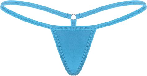 Buy Daenrui Womans Low Rise Micro Thongs T Back Underwear V String Bikini Briefs Cheeky Panties