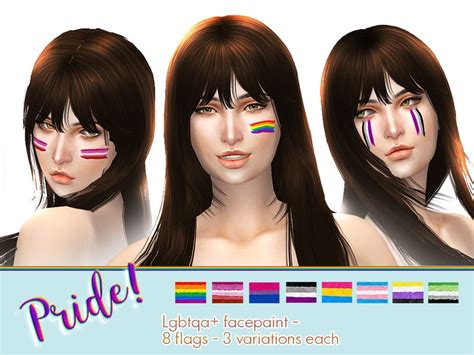 The Sims Resource Pride Flag Face Paint