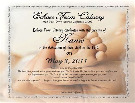 Free Printable Christian Baby Dedication Certificates ~ news word