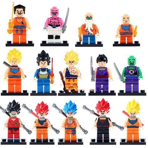 Check spelling or type a new query. Son Goku Vegeta Krillin Master Roshi Minifigures Lego Dragon Ball Z Compatible Toy