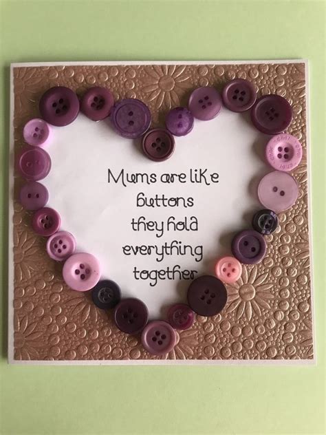 Mums Are Like Buttons Button Crafts For Kids Button Crafts Mothers
