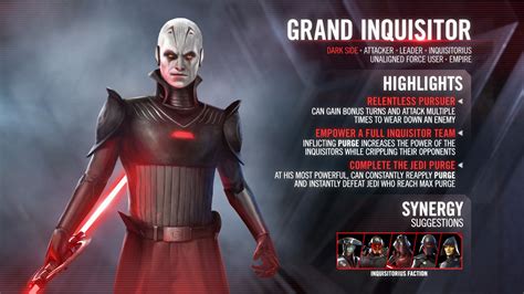Developer Insights Grand Inquisitor — Star Wars Galaxy Of Heroes Forums