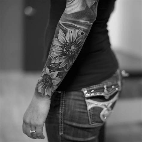 Flower Half Sleeve Tattoos Best Tattoo Ideas Gallery