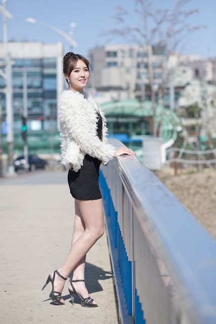 Choi Byeol Ha Sexy Girl Korea Choi Byeol Ha Lovely In Black Skirt Outdoor