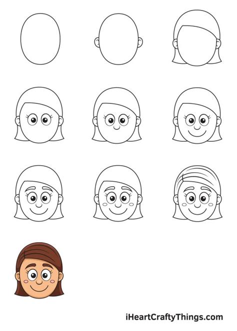 Girl Face Drawing How To Draw A Girl Face Step By Step