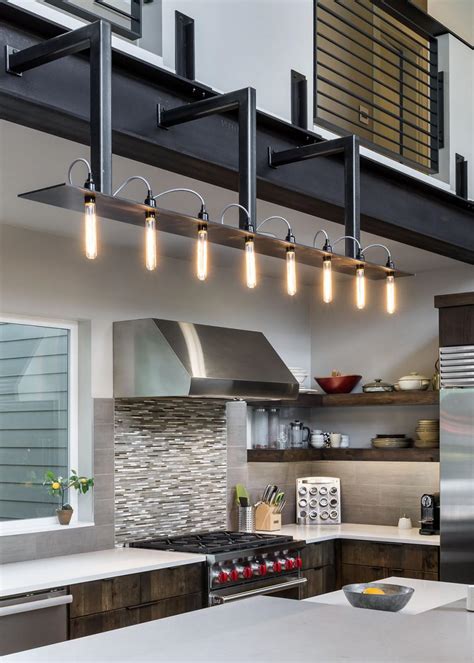 Since kitchen has essential duty for the entire of the house, modern kitchen lighting seems to be important object to help the kitchen do the right duty. Modern Gray Kitchen with Industrial Style Light Fixture | HGTV