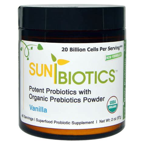 Sunbiotics Potent Probiotics With Organic Prebiotics Powder Vanilla 2