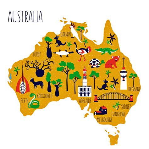 Australia Tourist Map