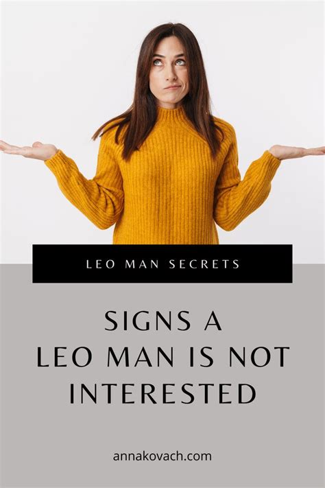 Signs A Leo Man Is Not Interested Observe Him In A Smart Way Leo Men Leo Man