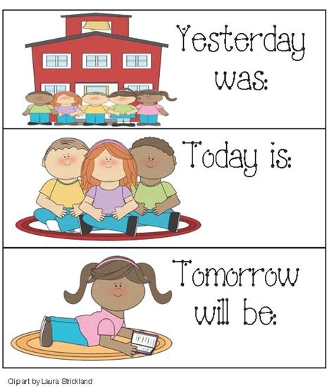 Today Is Tomorrow Will Be Yesterday Was Printable Clip Art Library