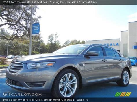 Sterling Gray Metallic 2013 Ford Taurus Sel 20 Ecoboost Charcoal