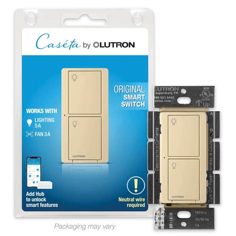 Lutron Caseta Smart Switch For Lights Or Fans 6 Amp Push Button Light