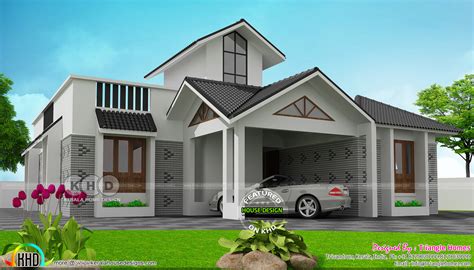 Small Budget Home Simple Designed In 1800 Sq Ft Kerala Home Design