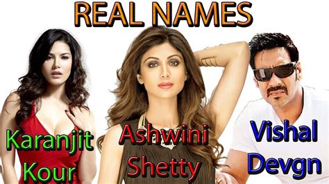 Real Names Of Bollywood Actresses And Actors Which You Dont Know Before