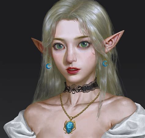 Elf Earrings Face Jewel Frumusete Luminos Superb Fantasy Girl