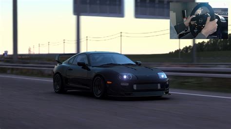 Hp Toyota Supra Hits The Streets Assetto Corsa Traffic Steering