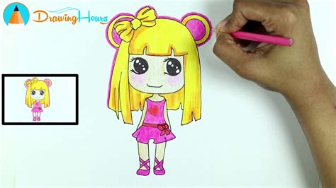 Learn how to draw cute… by rachel a goldstein paperback $6.99. How to Draw Anime / Manga Girl for Kids | By DrawingHours - YouTube