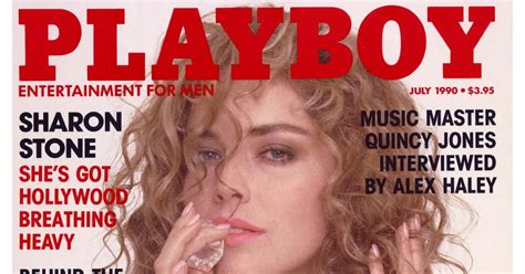 Sharon Stone Jacqueline Sheen Rhonda Ridley Playboy Usa July