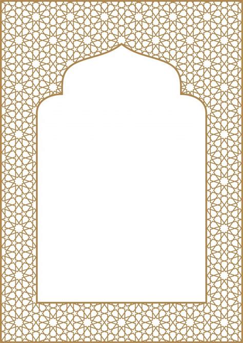 Eid Mubarak Greeting Card Template In 2020 Frame Border Design