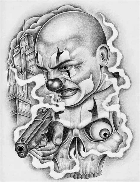 Clown Tattoo Designs 90 Watercolor Clown Tattoo Design For Women
