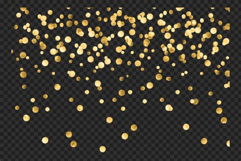Falling Gold Glitter Effect Transparent Png Citypng