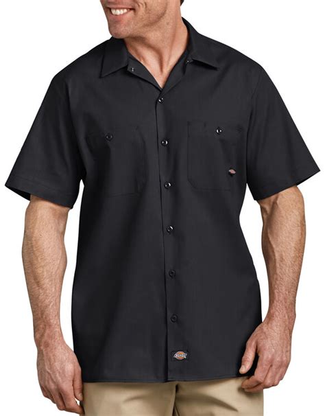 short sleeve industrial work shirt mens shirts dickies