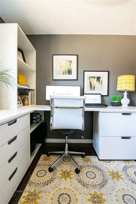 How Our Dual Ikea Home Office Saved Us Garrison Street Design Studio